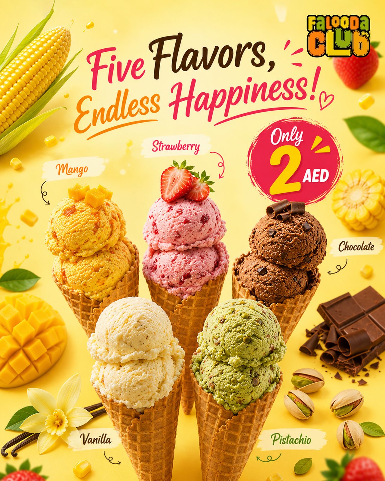 Ice cream sundae bowl at Falooda Club