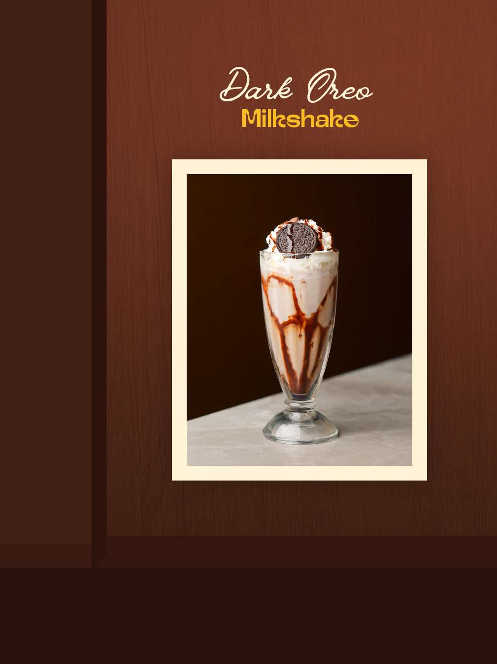 Dark oreo falooda